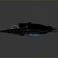 Futuristic Spacecraft Design With Metallic Wings And Cockpit For Cosmic Exploration