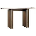 Elegant Modern Wooden Console Table With Clean Lines And Smooth Table Surface 3d model