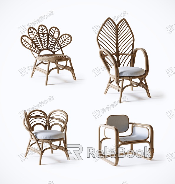 Southeast Asia Single Chair Rattan Chair model