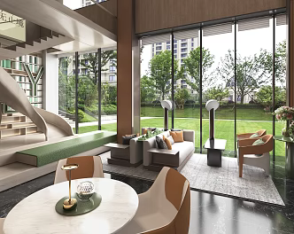 Sales Office Negotiation Area Reception Negotiation Area Rest Area 3d model
