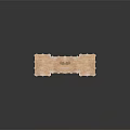 Ornate Stone Fireplace With Arched Opening Carved Details Side Pillars And Decorative Top