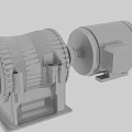 Heavy Duty Industrial Equipment With Metal Housing Rotating Shaft And Stable Base Frame