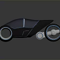 Futuristic Concept Car With Streamlined Body Sleek Design Blue Black Color And Illuminated Wheels