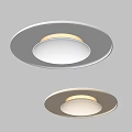 Modern Round White Ceiling Lights With Soft Glow And Ceiling Mounted Design 3d model