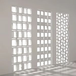 Modern cement wall cement partition cement screen partition screen 3d model