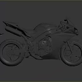Sleek Modern Sport Motorcycle With Aerodynamic Design Black Finish And Alloy Wheels