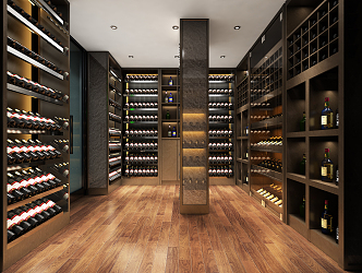 Modern Wine Cellar Wine Cabinet 3d model