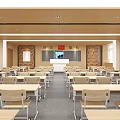 School recording and broadcasting classroom recording and broadcasting room classroom 3d model