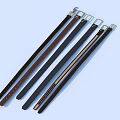 Various Colorful Belts In Different Materials Neatly Arranged On Light Blue Background