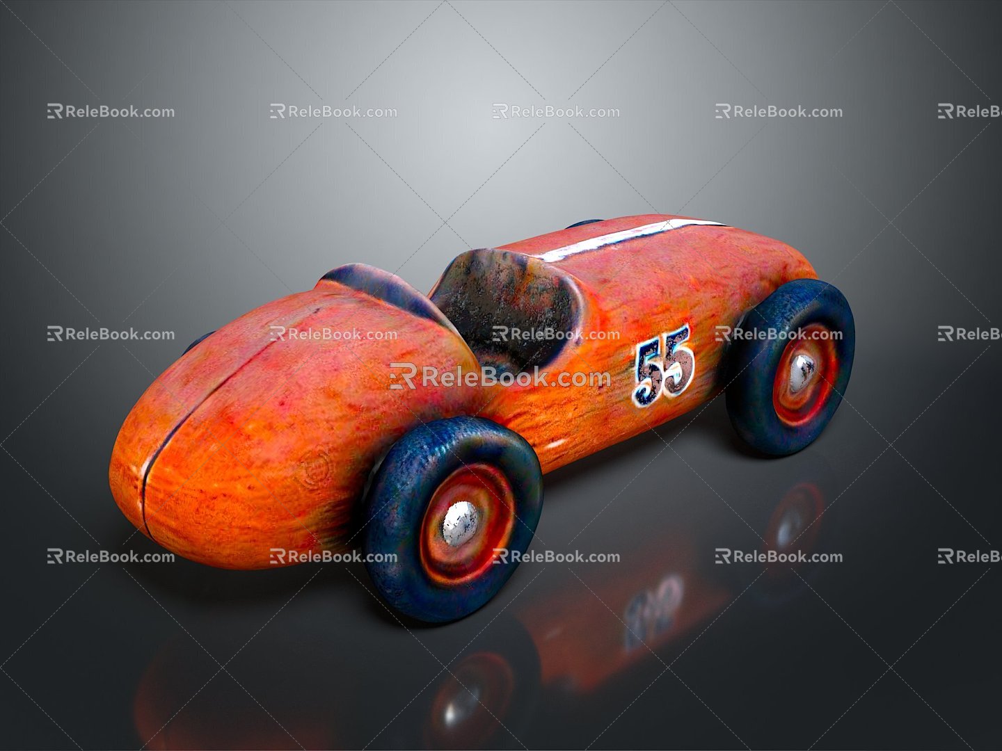 Cartoon Racing Cartoon sports car Racing Model Game Racing Offroad Racing Kart Karting Cars 3d model