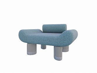 Modern Single Sofa 3d model