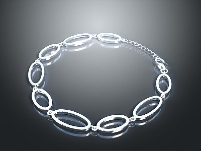 Bracelet Silver Bracelet Jewelry Realistic 3d model