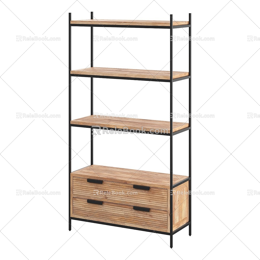 Nordic Simple Display Shelf 3d model