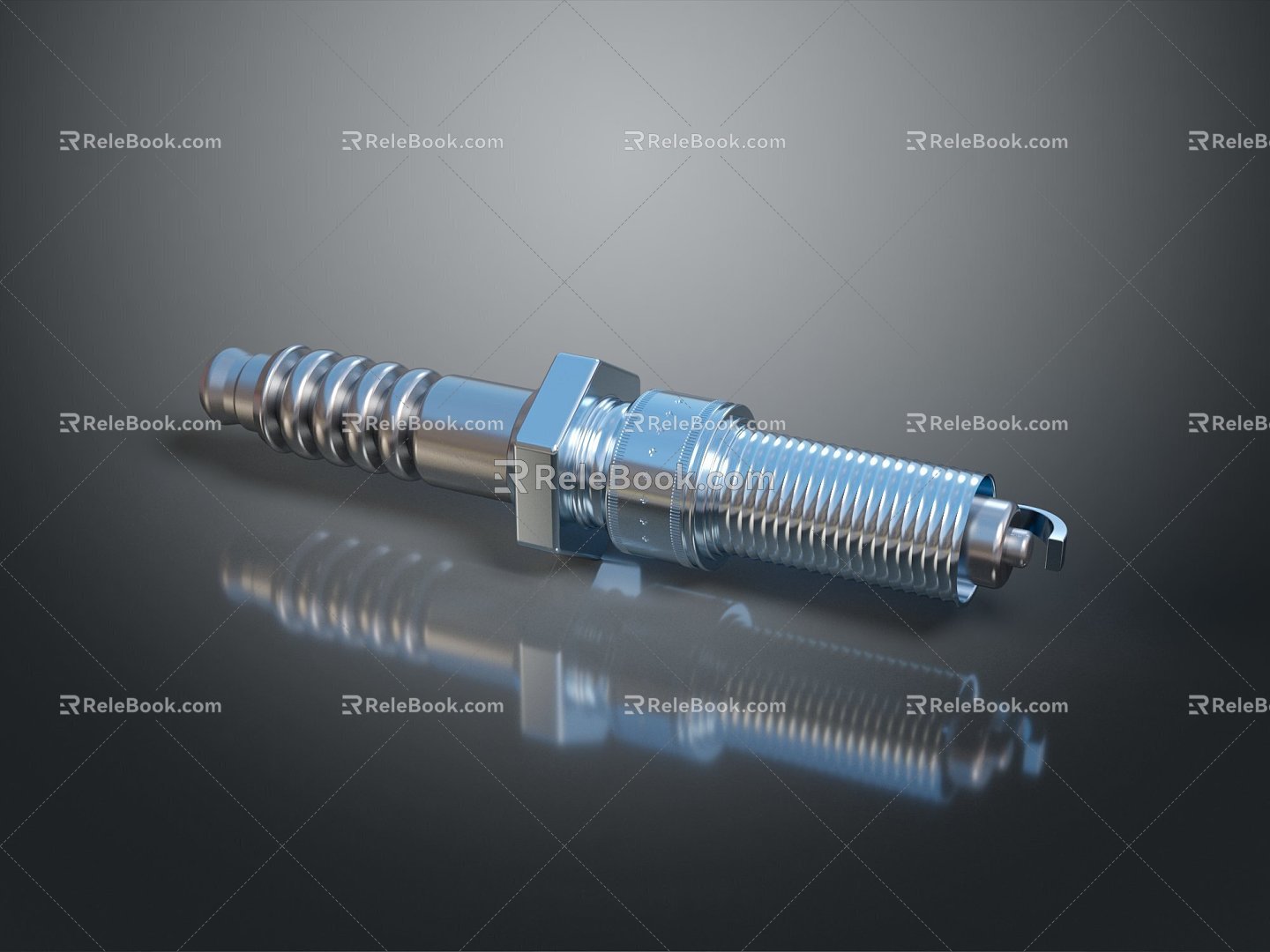 spark plug screw nut 3d model