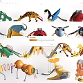 Colorful Animal Shaped Outdoor Playground Equipment with Slides and Climbing Structures for Kids
