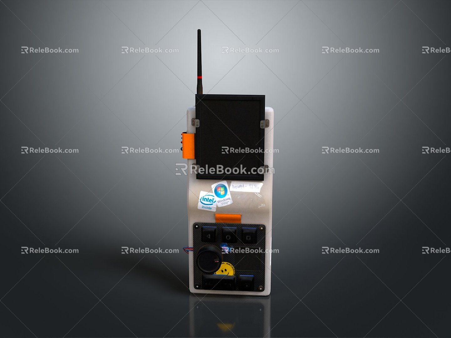 Walkie-talkie military walkie-talkie military radio military wireless telephone wireless telephone military communication equipment 3d model