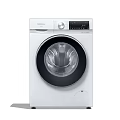 White Front Loading Washing Machine With Dimensions 848mm Height 495mm Width 595mm Depth 3d model