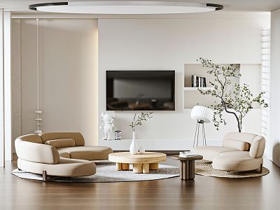 modern living room model