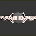Elegant Rose Gold Ring With Central Diamond And Intricate Small Diamond Design