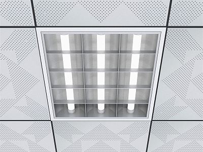 Modern Grille Lamp 3d model