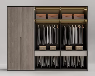 Modern wardrobe 3d model