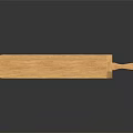 Natural Wooden Long Kitchen Tool With Smooth Handle And Solid Wood Structure