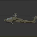 Beige Military Helicopter With Large Rotors Radar Dome And Glass Cockpit Design