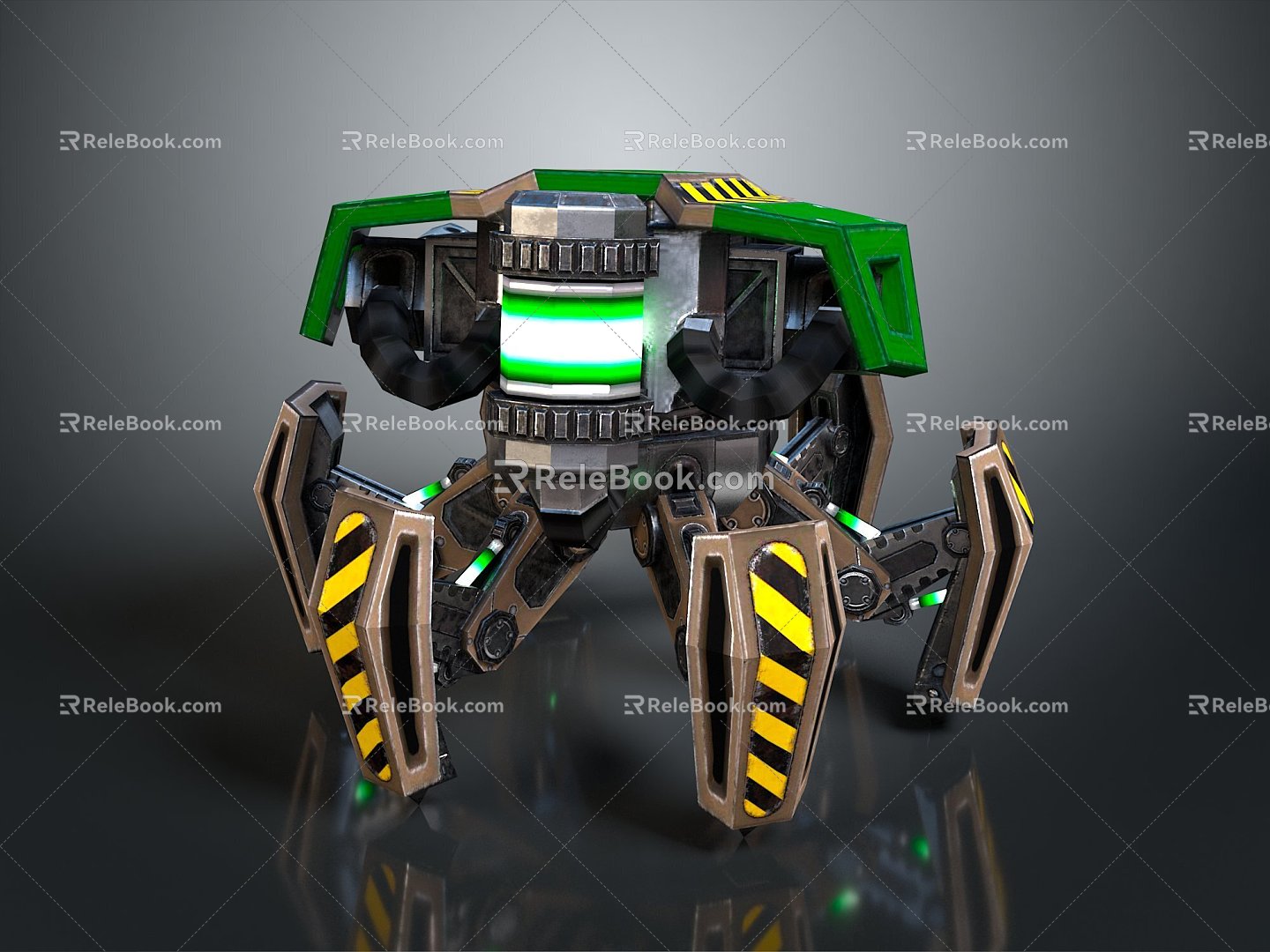 Robot Spider Robot Mecha Spider Science Fiction Spider Mechanical Spider Spider Battery Spider Tower Defense 3d model