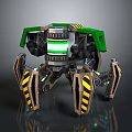 Robot Spider Robot Mecha Spider Science Fiction Spider Mechanical Spider Battery Spider Tower Defense 3d model