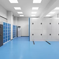 Law Enforcement Evidence Preservation Service Hall Interior With White Reception Desk And Glass Doors