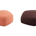 Modern sofa stool fabric creative cushion 3d model