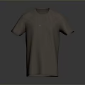 Brown Short Sleeve Round Neck T-shirt As Daily Life Essential Clothing