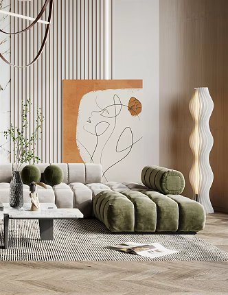 Modern Sofa Coffee Table Combination Sofa Coffee Table 3d model