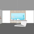 Live broadcast base studio 3d model