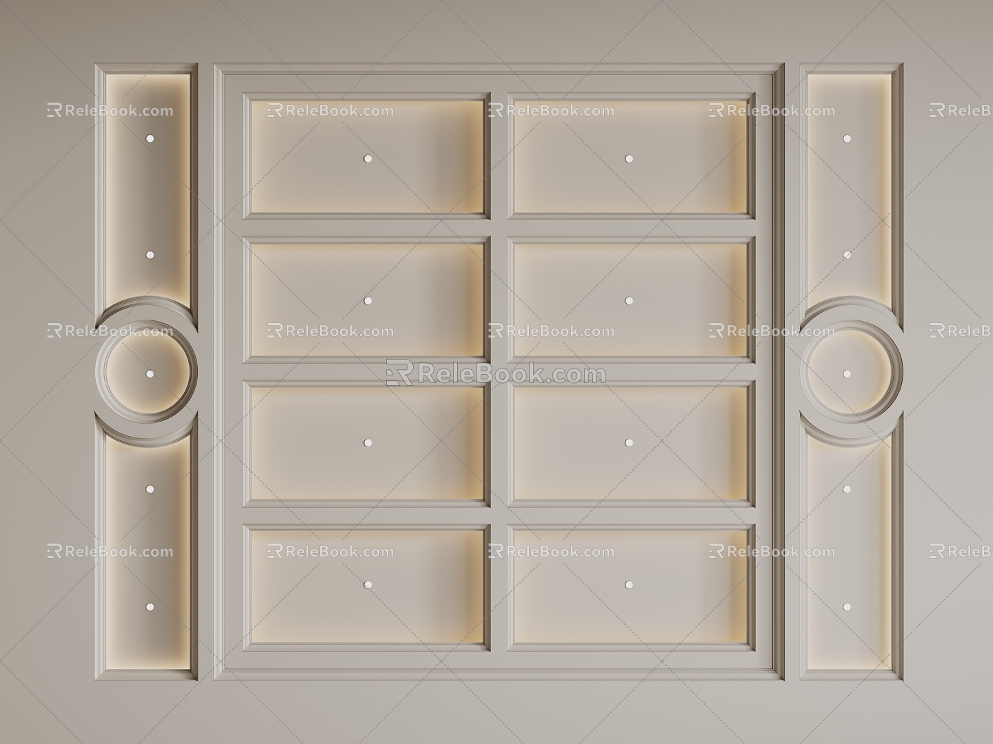 French Ceiling French Light Plate Bedroom Ceiling Guest Restaurant Ceiling 3d model