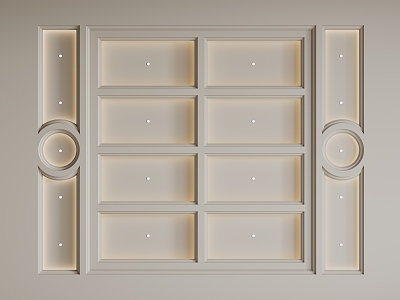 French Ceiling French Light Plate Bedroom Ceiling Guest Restaurant Ceiling 3d model