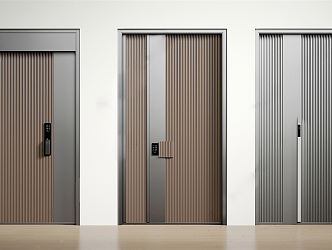 Modern Security Door Entry Door Room Door Entry Door 3d model