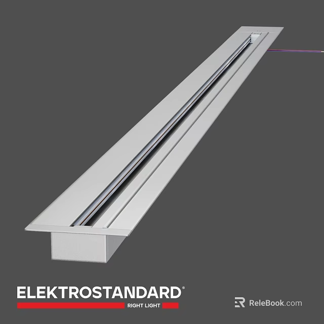 Modern Aluminum Ceiling Track Lighting System For Downlights And Spotlights 3d model 