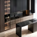 Modern Kitchen With Wooden Cabinets Open Shelves And Integrated Appliances
