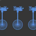 Modern Chrome Shower Faucet With Fixed And Handheld Showerheads And Rod