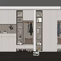 Modern shoe cabinet 3d model