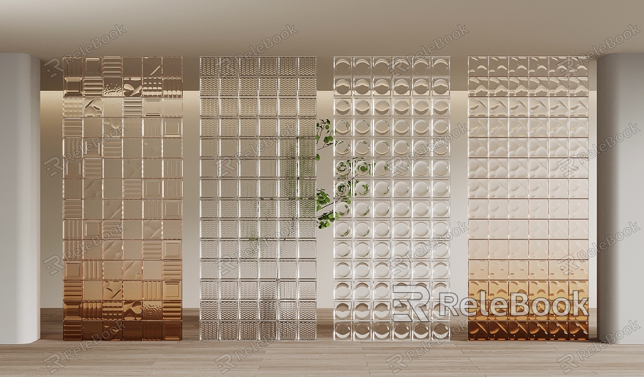 Glass partition model