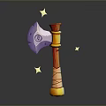 Tomahawk Axe Wooden Axe Handle Axe Mountain Axe Chopping Wood Axe Chopping Wood Axe Magic Axe 3d model