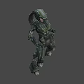 Power Armored Figure 3d model