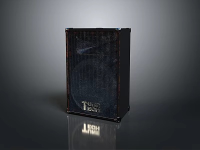 Trend Tech Black Computer Speaker With Sleek Mesh Front Panel For Desktop Use 3d model