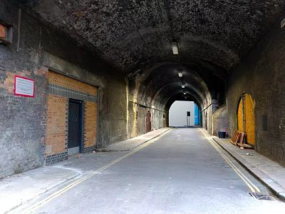 Modern Aisle Airport Passage Underpass Underpass Corridor 3d model