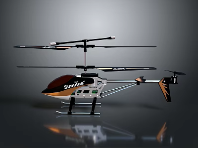 Simbus Helicopter Model With Aerodynamic Design For Space Exploration Missions 3d model