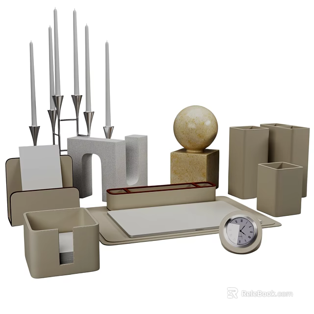 DECOR SET CABINET 3d model 