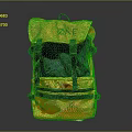 Trendy Yellow Backpack With ONE Logo Black Straps And Zipper Compartments For Daily Use