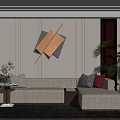 Modern Multiplayer Sofa 3d model
